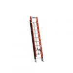 ESCALERA TELESCÓPICA FIBRA DE VIDRIO 6.40M CON TRAVESANO Y BANDA PROTECTORA