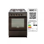 Cocina a Gas Mademsa 4 Platos Negro de Fácil Limpieza MV120 - Imagen 7
