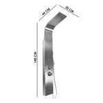 Columna Ducha Color Aluminio Mini Jets 140x20 Cms - Imagen 5