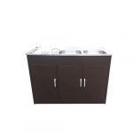 Kit lavaplatos 120×50 cm izquierdo o derecho & mueble metálico café