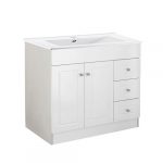 Kit Mueble B100PHD-B + Vanitorio Plano-100 Blanco Derecho / 100x80x47cm - Imagen 2