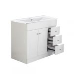 Kit Mueble B100PHD-B + Vanitorio Plano-100 Blanco Derecho / 100x80x47cm - Imagen 4