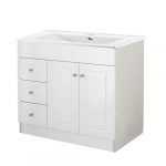 Kit Mueble B100PHI-B + Vanitorio Plano-100 Blanco Izquierdo  / 100x80x47cm - Imagen 2