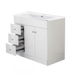 Kit Mueble B100PHI-B + Vanitorio Plano-100 Blanco Izquierdo  / 100x80x47cm - Imagen 3