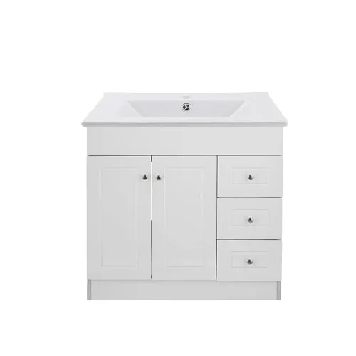 Kit-Mueble-B80PHD-B-1.jpg Kit Mueble B80PHD-B + Vanitorio P-80 Blanco Derecho / 80x80x47cm - Imagen 1