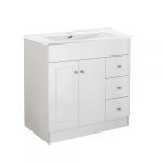 Kit Mueble B80PHD-B + Vanitorio P-80 Blanco Derecho / 80x80x47cm - Imagen 3