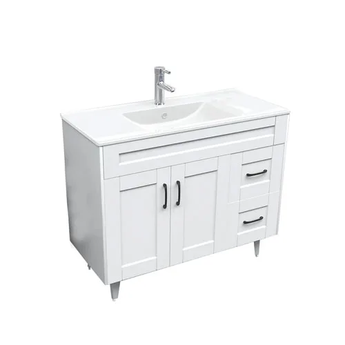 Kit Mueble Deluxe 100SK + Vanitorio Plano-100 Blanco Derecho / 100x80x47cm - Imagen 2