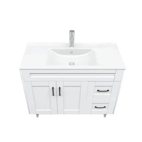 Kit Mueble Deluxe 100SK + Vanitorio Plano-100 Blanco Derecho / 100x80x47cm - Imagen 3
