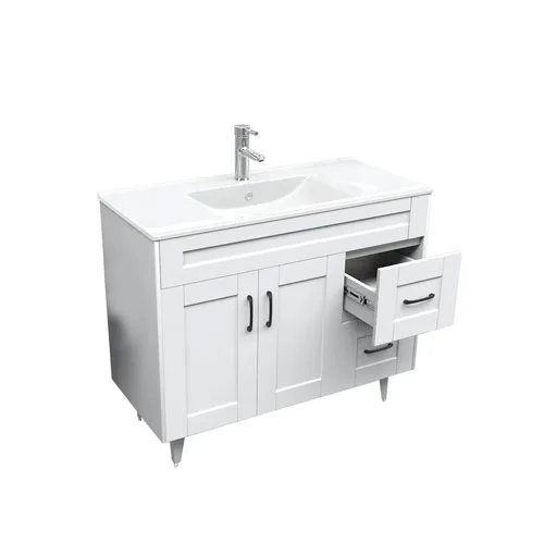 Kit Mueble Deluxe 100SK + Vanitorio Plano-100 Blanco Derecho / 100x80x47cm - Imagen 4