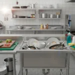 Lavafondo  Acero Inox 80x60x90 Cms Profundidad 29cm - Imagen 3