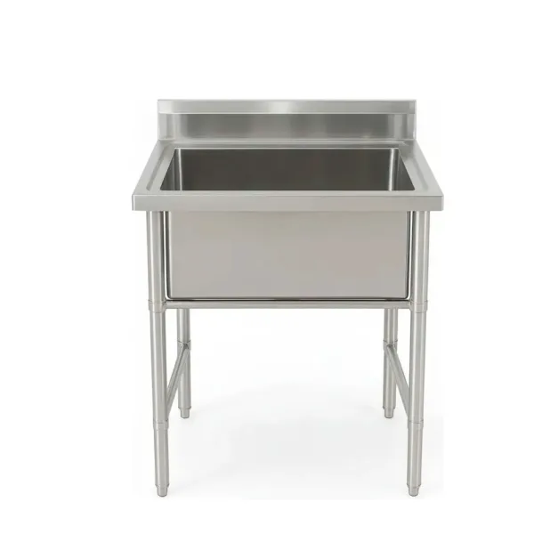 Lavafondo  Acero Inox 80x60x90 Cms Profundidad 29cm - Imagen 4