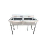 Lavafondo  Acero Inoxidable Doble 120x60x81 Cms - Imagen 3