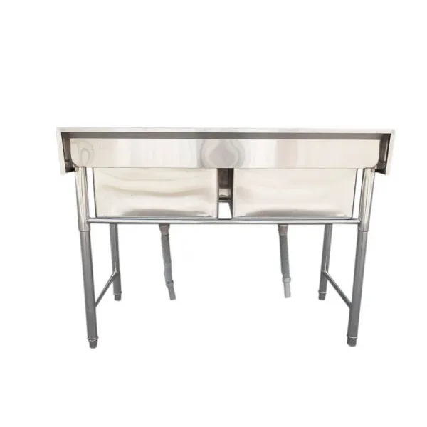 Lavafondo  Acero Inoxidable Doble 120x60x81 Cms - Imagen 6