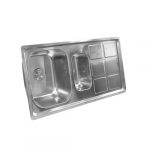 Lavaplato de acero inoxidable MDS10050C (Incluye Sifón) / 100x50x15cm