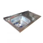 Lavaplatos Acero Inoxidable 100x50cms Secado Derecho