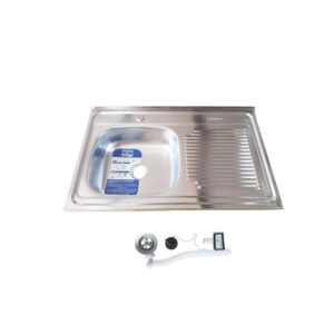 Lavaplatos Acero Inoxidable 80×50 Cms Secado Derecho