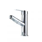 Llave Monomando Vanitorio Flexible Retráctil Cromo