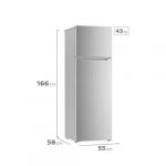 Refrigerador Mademsa Dos Puertas 251l Inox Nordik 2500 - Imagen 5