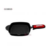 Sarten Grill Hierro Fundido Cuadrado 26cms + Tomador