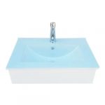 Vanitorio Mdf Blanco+ Cubierta Loza 61x40cm+grifería - Imagen 3