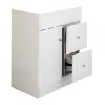 Vanitorio Mdf Blanco+ Cubierta Loza 61x40cm+grifería - Imagen 4