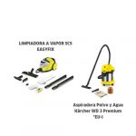 Limpiadora Vapor Sc5+asp. Polvo Y Agua 17lts Wd3 Premium