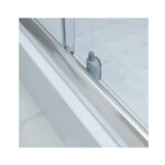 Mampara Shower Door 70x70 Cms Vidrio Franjas Blancas – Dechaus - Imagen 6