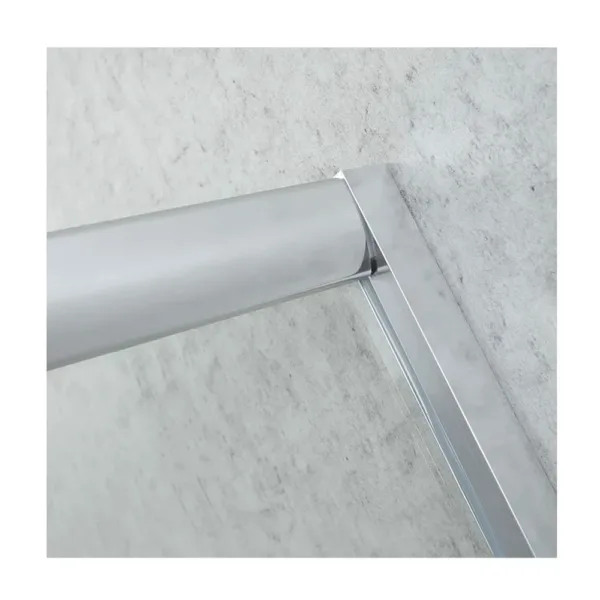 Mampara Shower Door 70x70 Cms Vidrio Franjas Blancas – Dechaus - Imagen 7