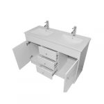 Kit Mueble BD-120-PH + Vanitorio P-120D Blanco Doble / 120x80x47cm - Imagen 2