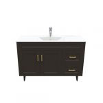 Kit Mueble Deluxe 120SK + Vanitorio Plano-120 Café / 120x80x47cm