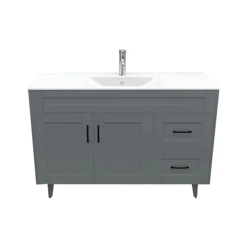 Kit-Mueble-Deluxe-120SK-gris-1 Kit Mueble Deluxe 120SK + Vanitorio Plano-120 Gris / 120x80x47cm - Imagen 1