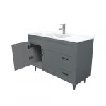 Kit Mueble Deluxe 120SK + Vanitorio Plano-120 Gris / 120x80x47cm - Imagen 5