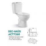 Sala De Baño Dec-Haus Wc Muro 18cms+ Lavamanos Pedestal Agne - Imagen 2