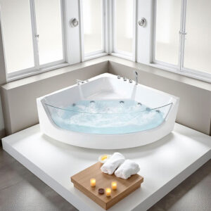 TINA HIDROMASAJE EASY LIFE CON LED DE COLORES BAJO EL AGUA 150X150X58 CMS