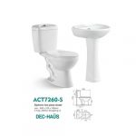 Sala De Baño Dec-Haus Wc 20 Cms + Lavamanos Pedestal Agne