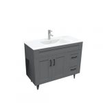 Kit Mueble Deluxe 100SK + Vanitorio Plano-100 Gris Derecho / 100x80x47cm - Imagen 2