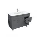 Kit Mueble Deluxe 100SK + Vanitorio Plano-100 Gris Derecho / 100x80x47cm - Imagen 4