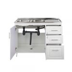Kit Mueble + Lavaplatos Blanco Derecho (Incluye Desagüe con Sifón) / 120x90x50cm - Imagen 2