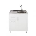 Kit Mueble + Lavaplatos Blanco Izquierdo / 80x90x50cm