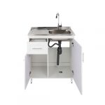 Kit Mueble + Lavaplatos Blanco Izquierdo / 80x90x50cm - Imagen 2