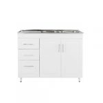 Kit Mueble + Lavaplatos Izquierdo PVC-PI-120 / 120x90x50cm