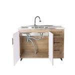 Kit Mueble + Lavaplatos W Doble Derecho / 120x90x50cm - Imagen 2