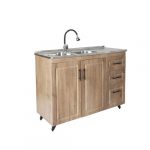 Kit Mueble + Lavaplatos W Doble Derecho / 120x90x50cm