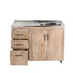 Kit Mueble + Lavaplatos W Izquierdo 100x90x50cm - Imagen 2