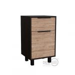 Velador Kaia Z-41 1puerta 1cajon 41x36x70cm Wengue-miel