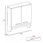 Botiquín Blanco Porta Toalla Bath28 50x45x14 Cms - Imagen 6