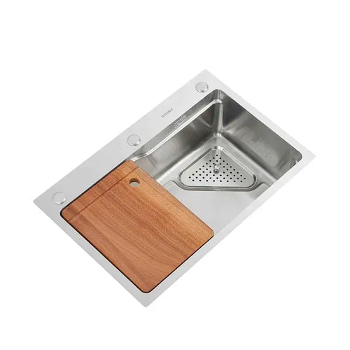 Lavaplatos-Deluxe-Domsa-MDS6845A-SILVER-1 Lavaplatos Deluxe Domsa MDS6845A-SILVER-CON/L Sobre Cubierta / 68x45x20cm (Incluye Accesorios) - Imagen 1