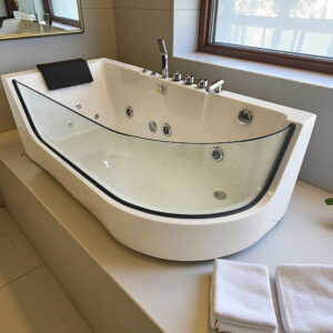 Tina Hidromasaje Con Vidrio Templado 6 Jets 170x80