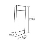 Visicooler Refrigerador Vitrina 327 Litros  LG360   200x59x61 - Imagen 5