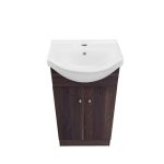 Kit Mueble Vanitorio Domsa MB40Z + Vanitorio 40Z Nogal Oscuro / 44x35x88cm - Imagen 2